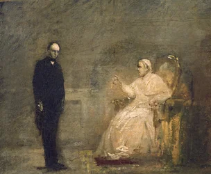 Papst Pius IX. und ein Vertreter des Risorgimento